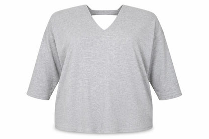 Womens UK Size 20 New Look Grey Pullover Jumper