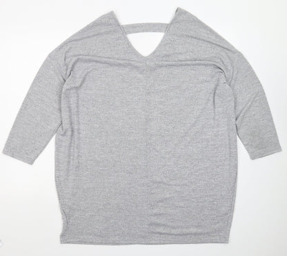 Womens UK Size 20 New Look Grey Pullover Jumper