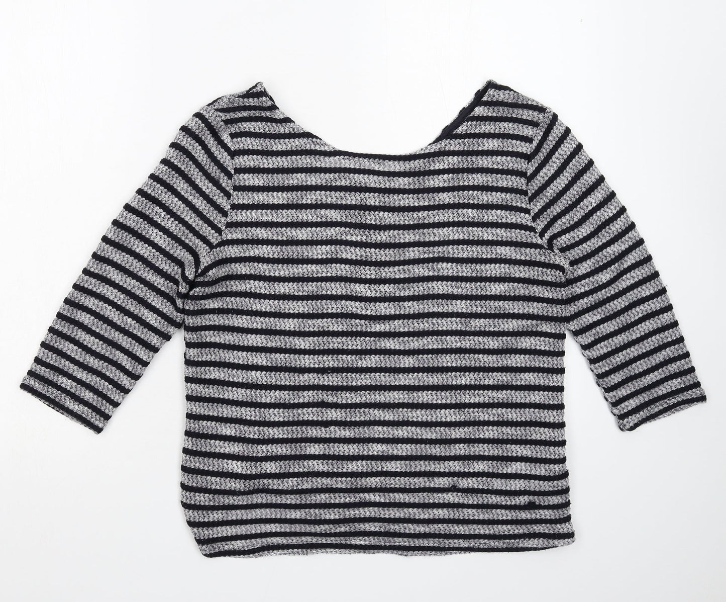 Womens UK Size 10 New Look Grey Pullover Jumper