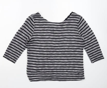 Womens UK Size 10 New Look Grey Pullover Jumper