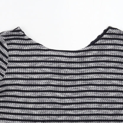 Womens UK Size 10 New Look Grey Pullover Jumper