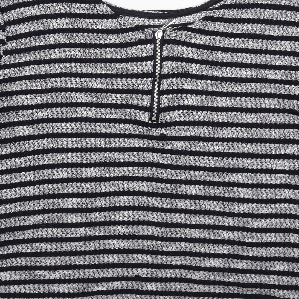 Womens UK Size 10 New Look Grey Pullover Jumper