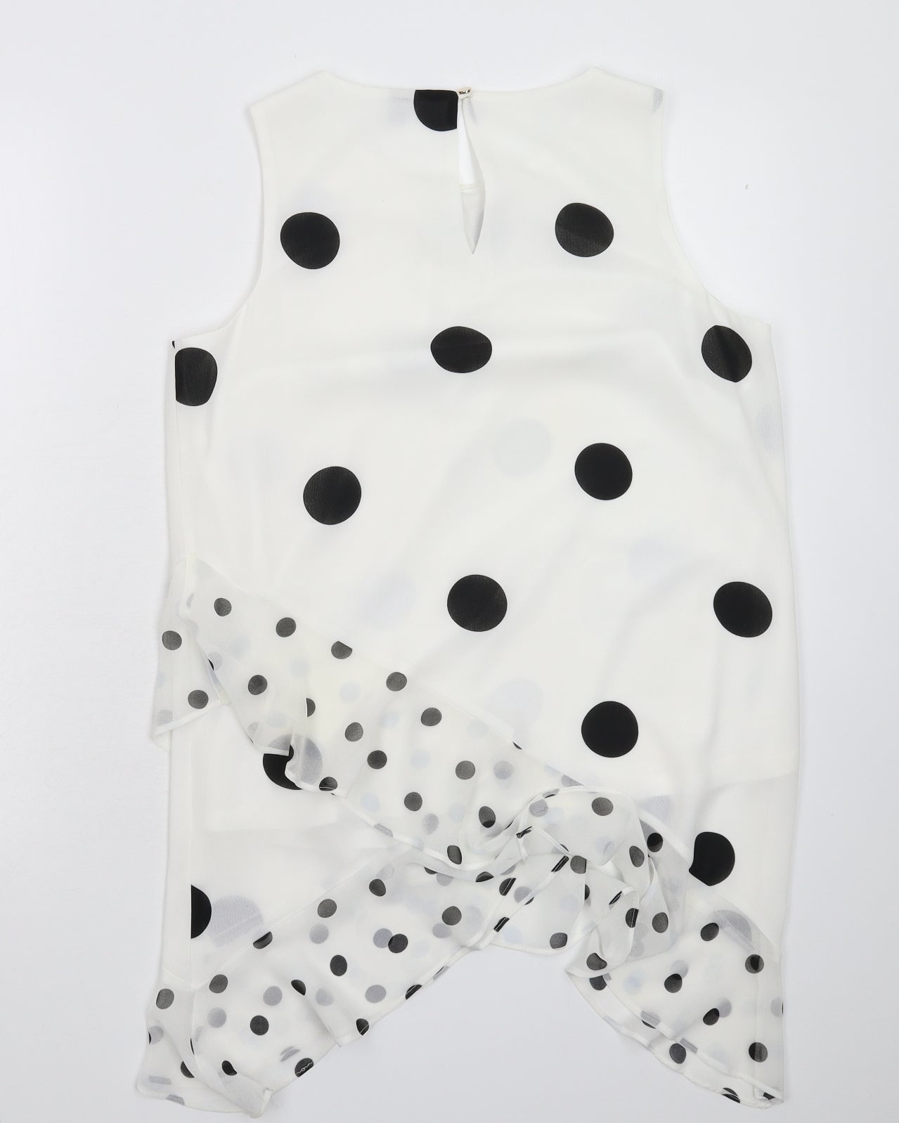 Womens UK Size 12 Preworn White Basic Blouse