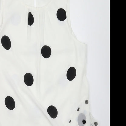 Womens UK Size 12 Preworn White Basic Blouse