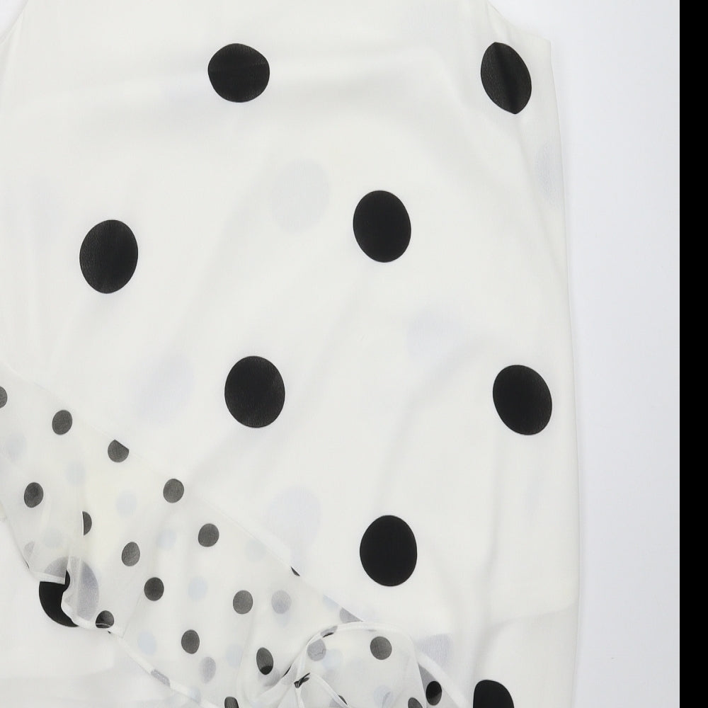 Womens UK Size 12 Preworn White Basic Blouse