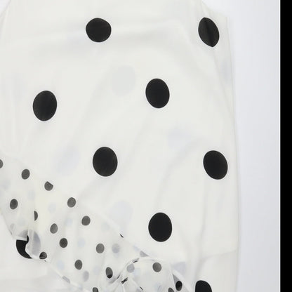 Womens UK Size 12 Preworn White Basic Blouse