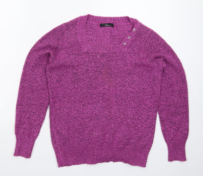 Womens UK Size M BM Pink Pullover Jumper