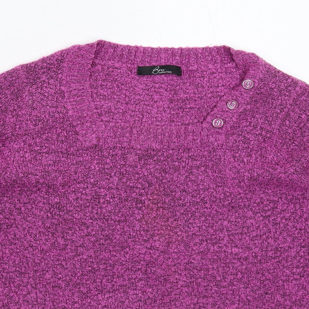 Womens UK Size M BM Pink Pullover Jumper