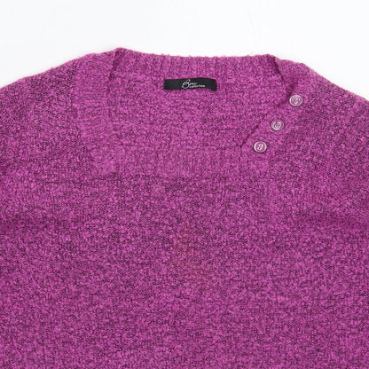 Womens UK Size M BM Pink Pullover Jumper