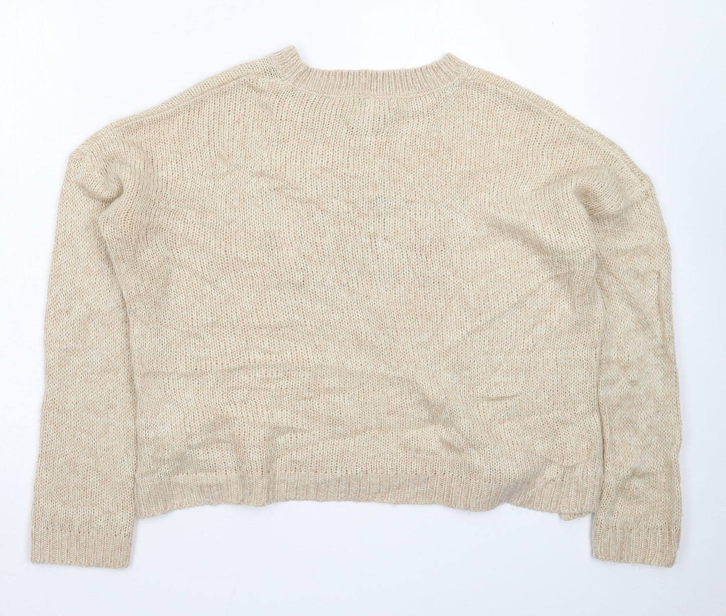 Womens UK Size 12 New Look Beige Pullover Jumper