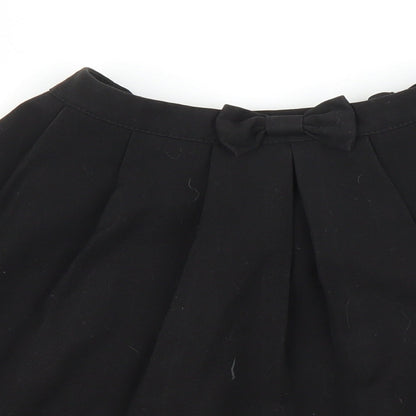 George Girls Black   Pleated Skirt Size 9 Years