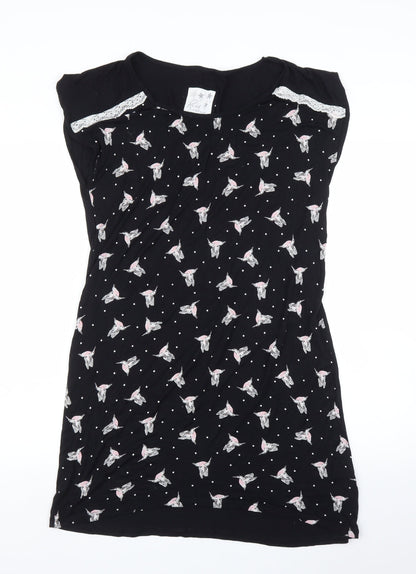 M&S Womens Black Solid  Capri Dress Size 12