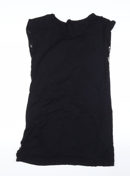 M&S Womens Black Solid  Capri Dress Size 12