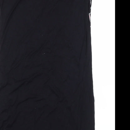 M&S Womens Black Solid  Capri Dress Size 12