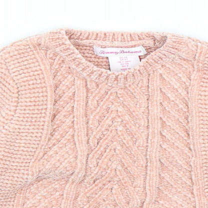 Tommy Bahama Girls Pink   Pullover Jumper Size 2-3 Years