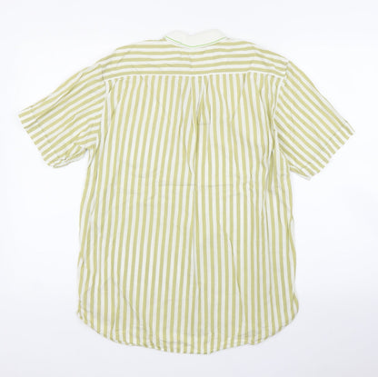 Stefanel Girls Green Striped  Tunic T-Shirt Size L