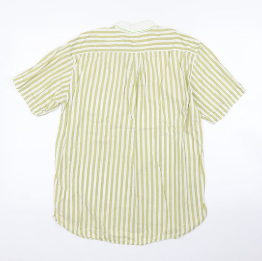 Stefanel Girls Green Striped  Tunic T-Shirt Size L