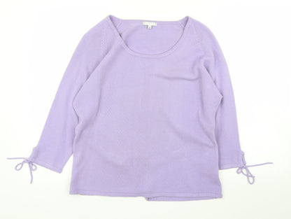 Womens UK Size 18 Alibi Purple Pullover Jumper