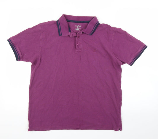 EWM Mens Pink    Polo Size M
