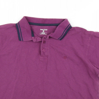 EWM Mens Pink    Polo Size M