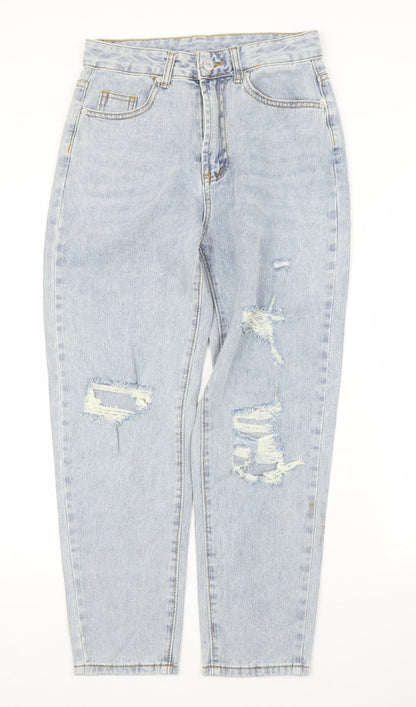 SheIn Womens Blue  Denim Mom Jeans Size S L27 in