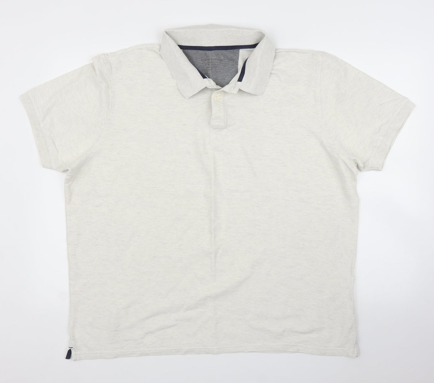 Modern Essentials  Mens Beige    Polo Size 2XL