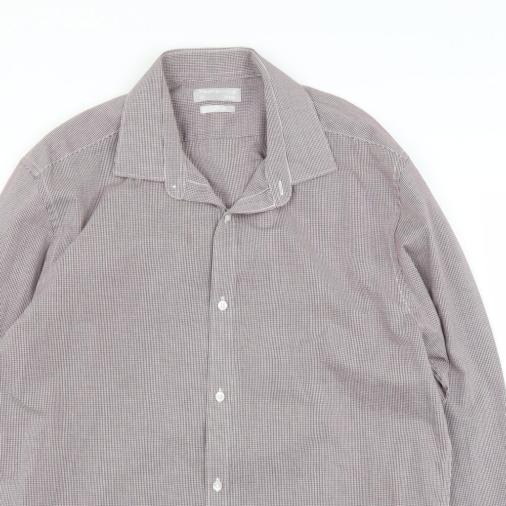 Red Herring Mens Purple    Button-Up Size 16