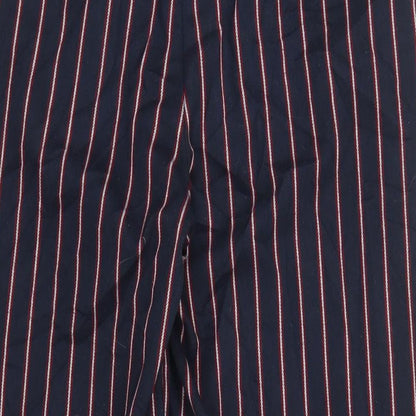 Zara Womens Blue Striped  Capri Trousers Size XS L24 in