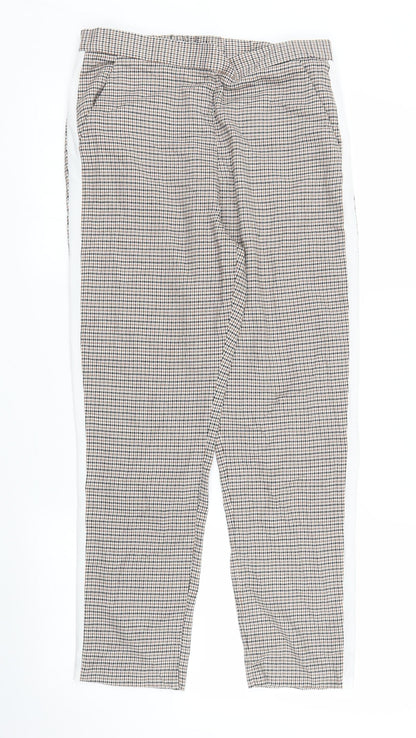 Womens UK Size 10 ASOS Regular Fit Capri Brown Trousers