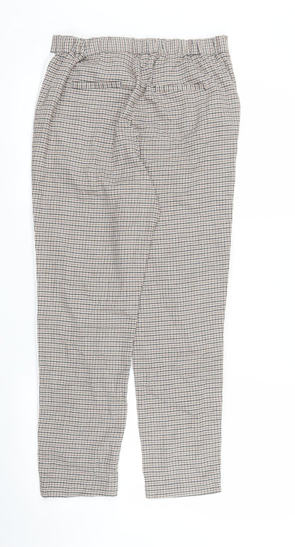Womens UK Size 10 ASOS Regular Fit Capri Brown Trousers
