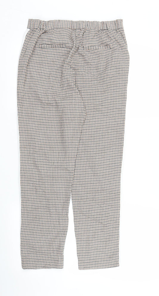 Womens UK Size 10 ASOS Regular Fit Capri Brown Trousers
