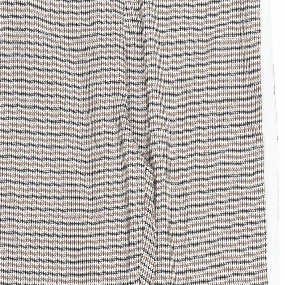 Womens UK Size 10 ASOS Regular Fit Capri Brown Trousers