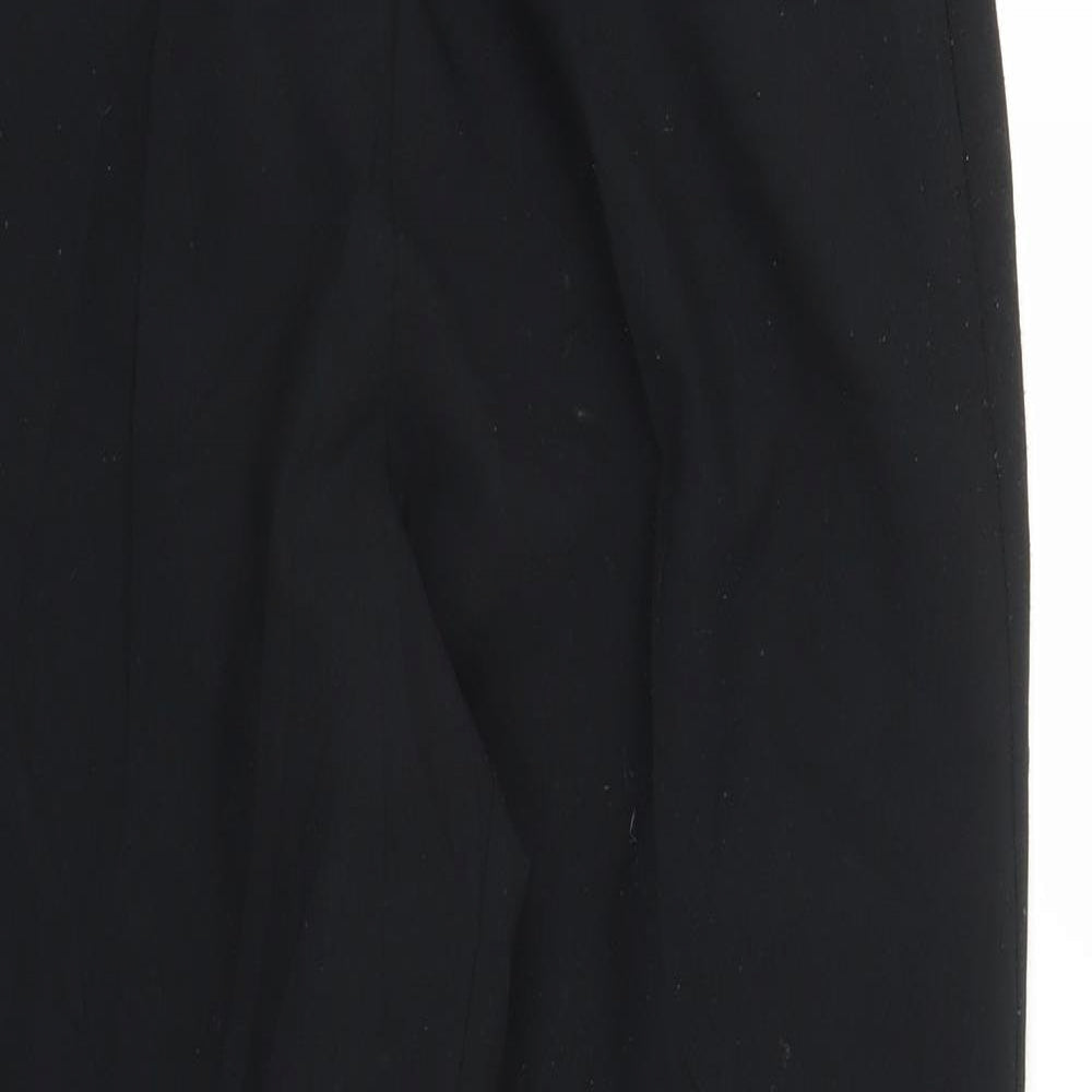 Womens UK Size 12 BHS Regular Fit Capri Black Trousers