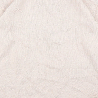 Megurumi Reiu Womens Pink Floral  Pullover Jumper Size M
