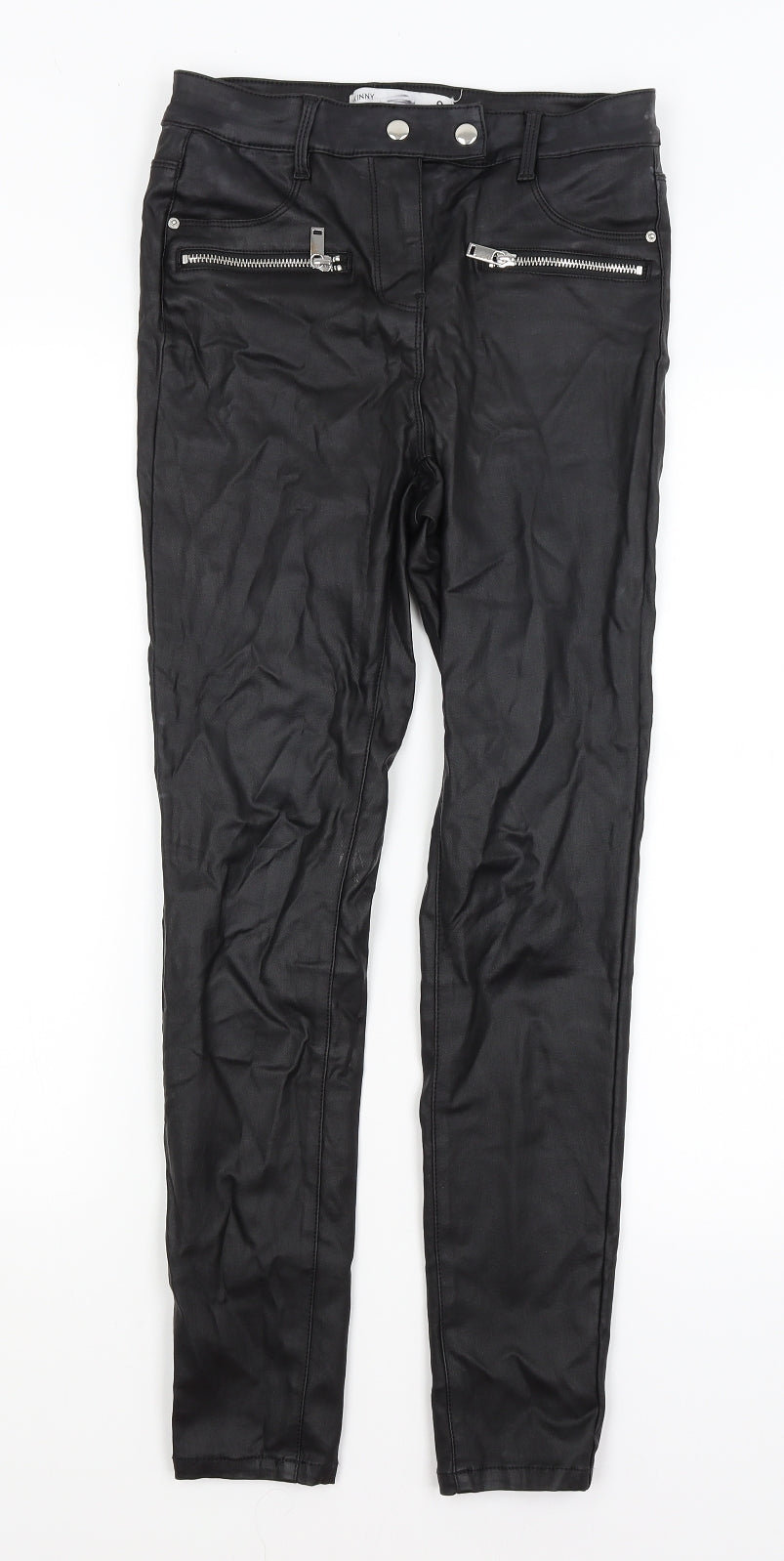 Womens UK Size 8 NEXT Regular Fit  Black Trousers