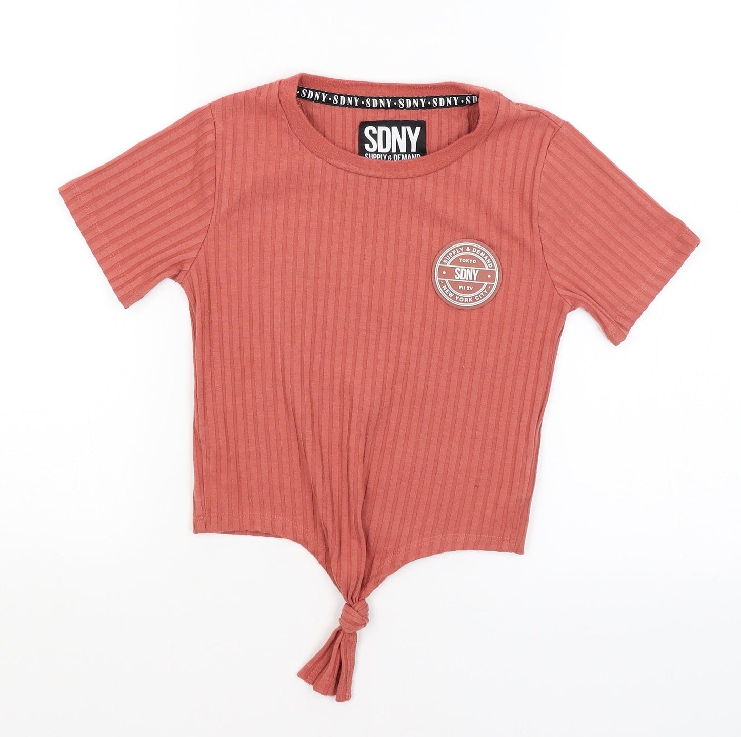 SDNY Womens Pink   Cropped T-Shirt Size 4