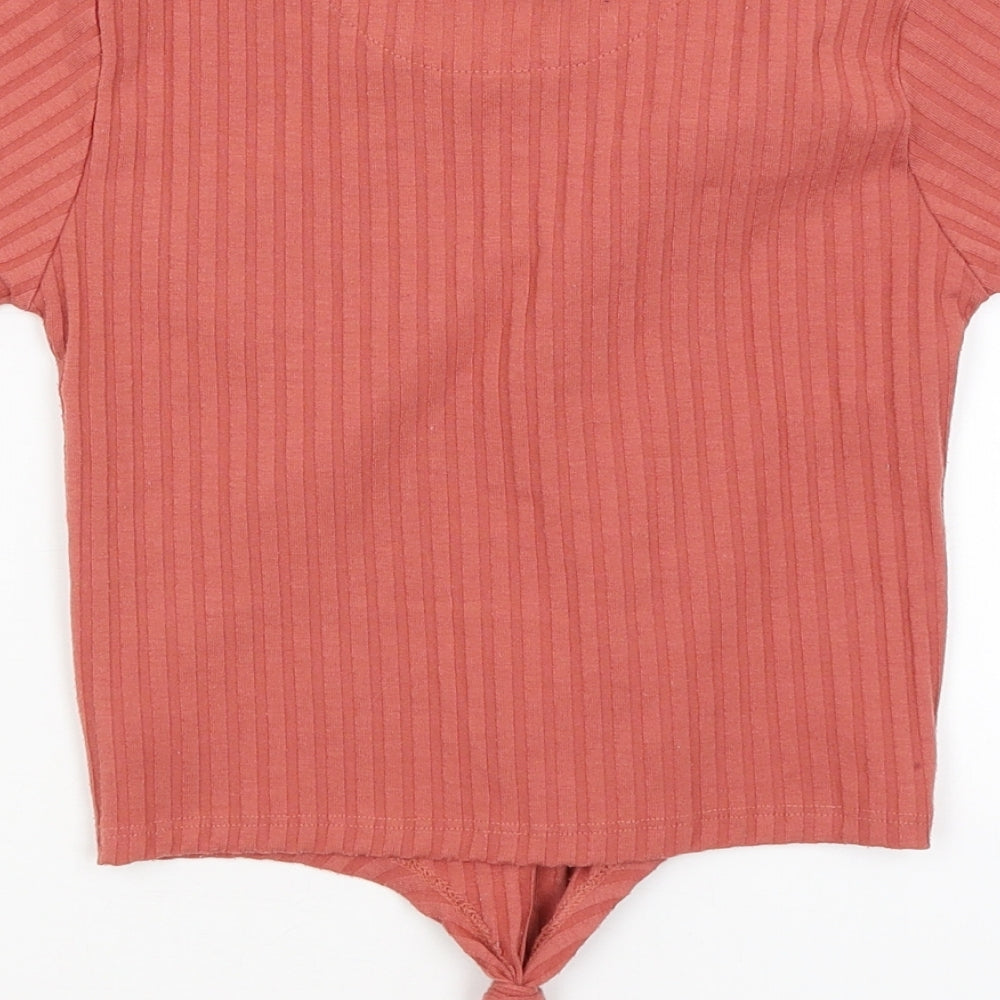 SDNY Womens Pink   Cropped T-Shirt Size 4