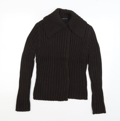 Womens UK Size M M&S Brown Cardigan Jumper