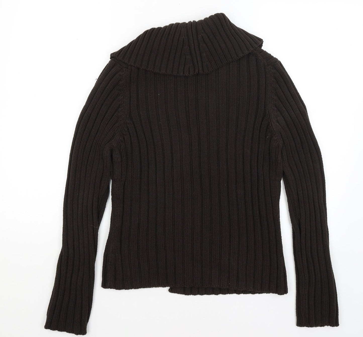 Womens UK Size M M&S Brown Cardigan Jumper