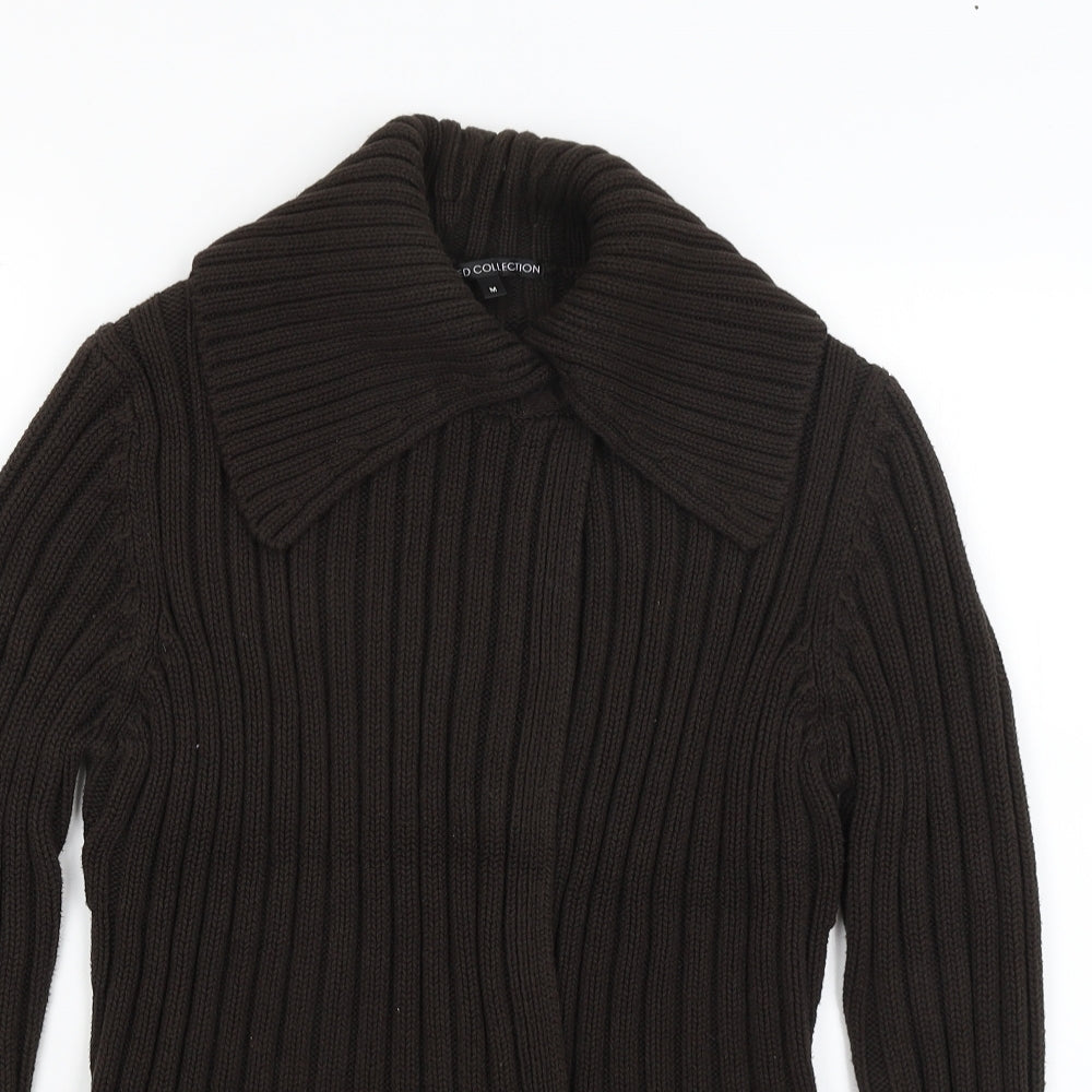 Womens UK Size M M&S Brown Cardigan Jumper