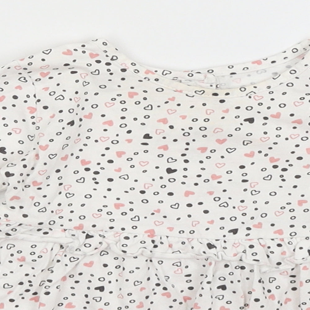 Matalan Baby White   Fit & Flare  Size 9-12 Months