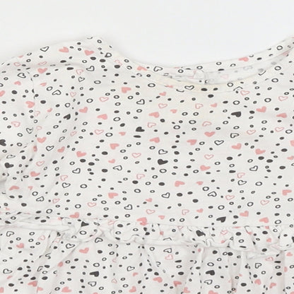 Matalan Baby White   Fit & Flare  Size 9-12 Months