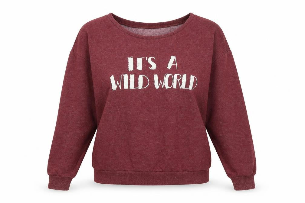 Womens UK Size S Divided Red Pullover Jumper