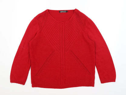 Envy Womens Red   Pullover Jumper Size M