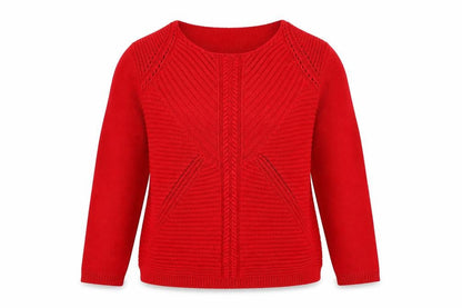 Womens UK Size M Envy Red Pullover Jumper
