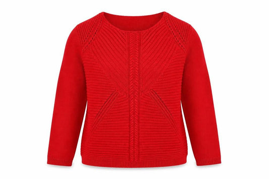 Womens UK Size M Envy Red Pullover Jumper