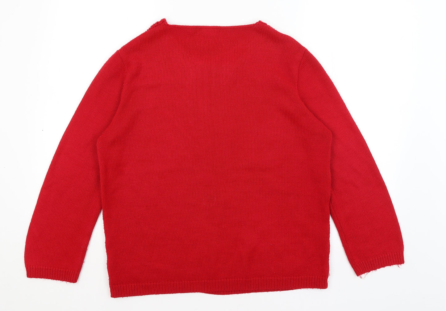 Envy Womens Red   Pullover Jumper Size M