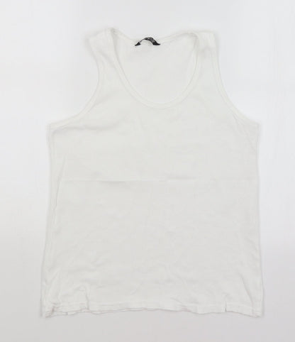 Womens UK Size 14 Select White Basic Tank