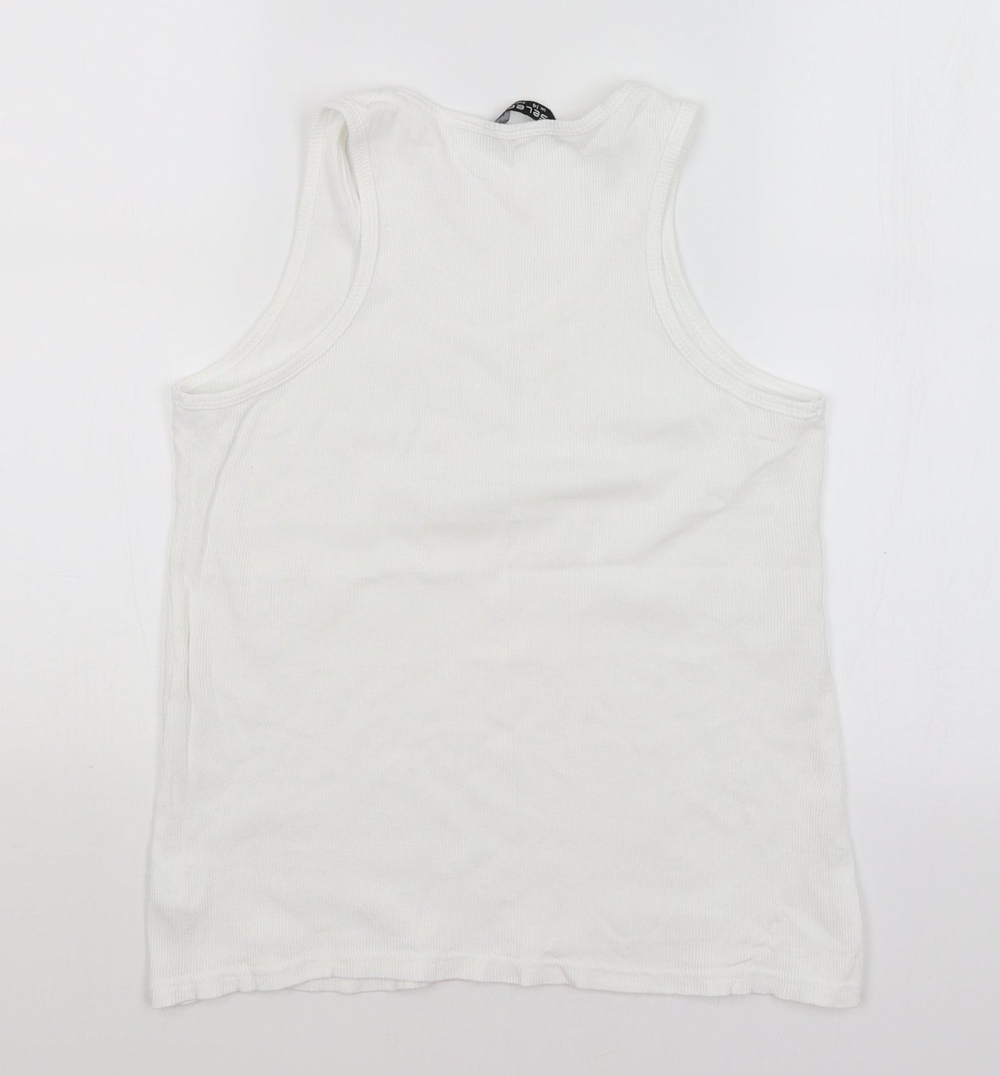 Womens UK Size 14 Select White Basic Tank