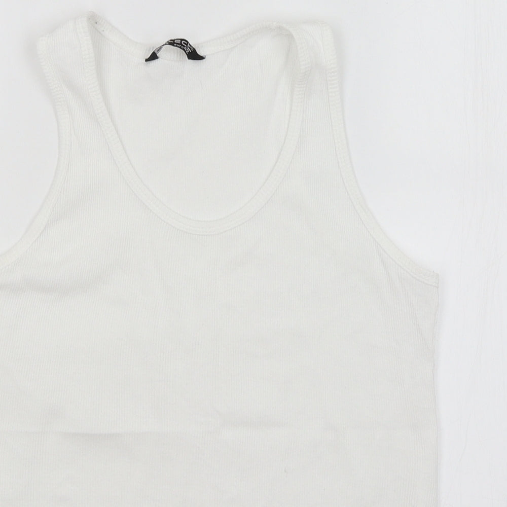 Womens UK Size 14 Select White Basic Tank